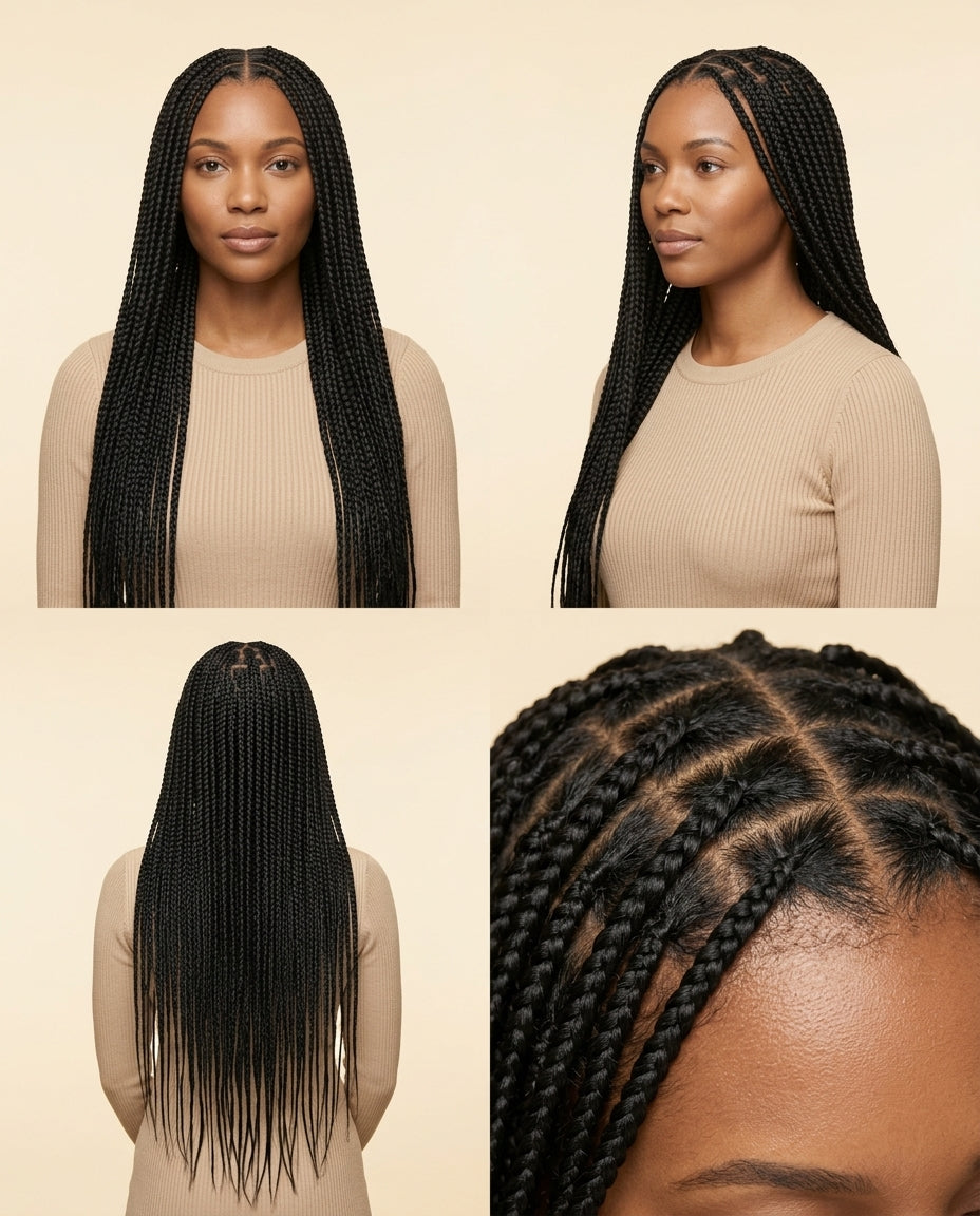 Long synthetic braiding hair for box braids, photo 4