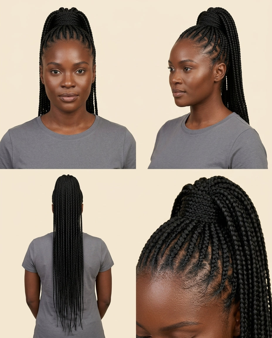 Long synthetic braiding hair for box braids, photo 2