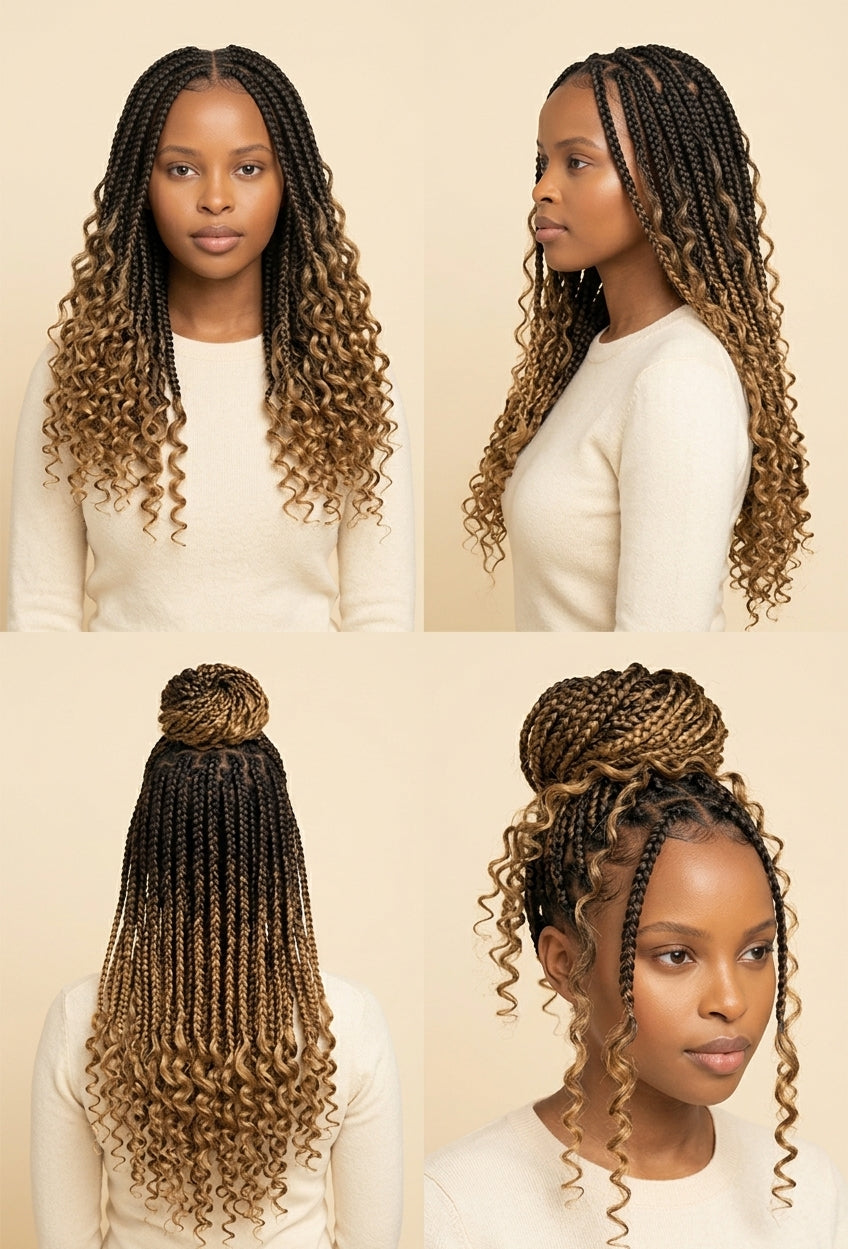 Long curly braiding hair for boho braids and curly crochet, photo 1