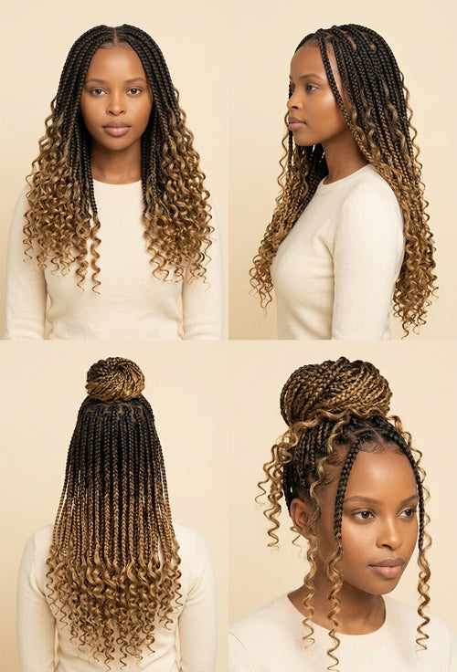 Long curly braiding hair for boho braids and curly crochet, photo 1