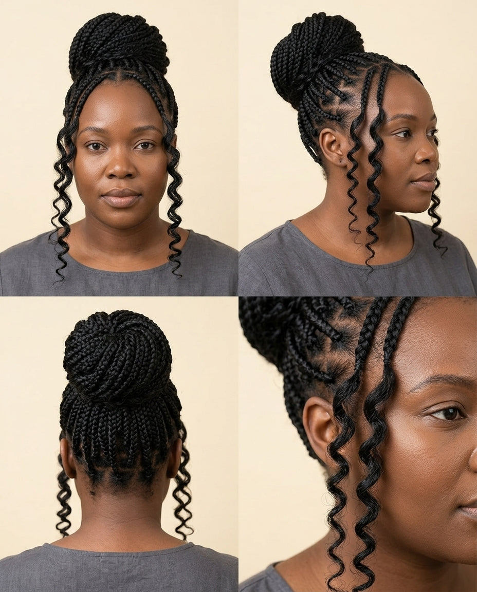 Long curly braiding hair for boho braids and curly crochet, photo 7