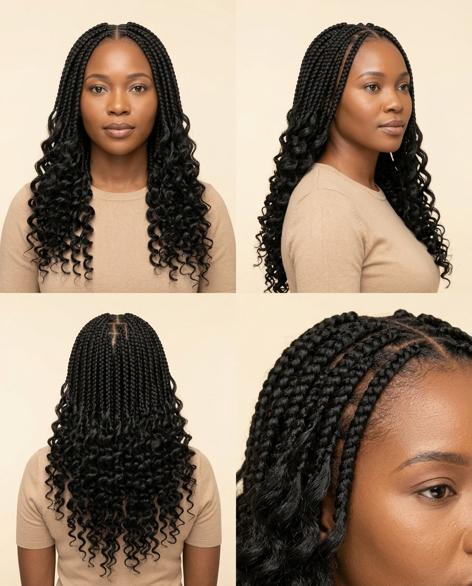 Long curly braiding hair for boho braids and curly crochet, photo 3