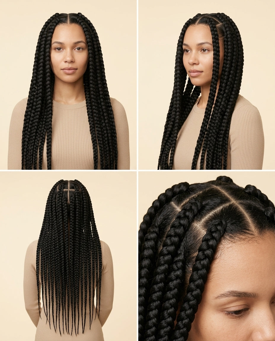Long synthetic braiding hair for box braids, photo 6