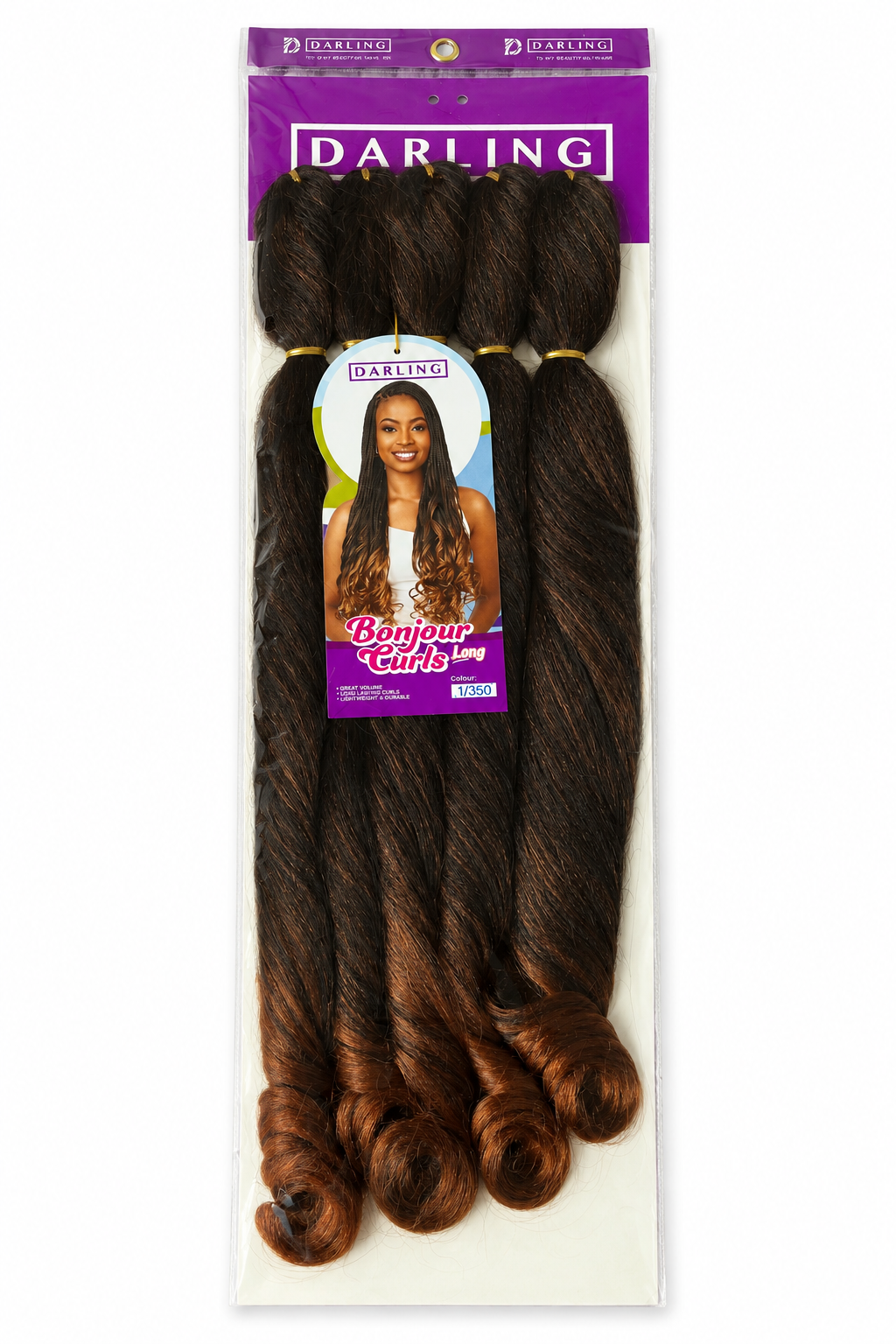 French curl braiding hair, long, photo 2