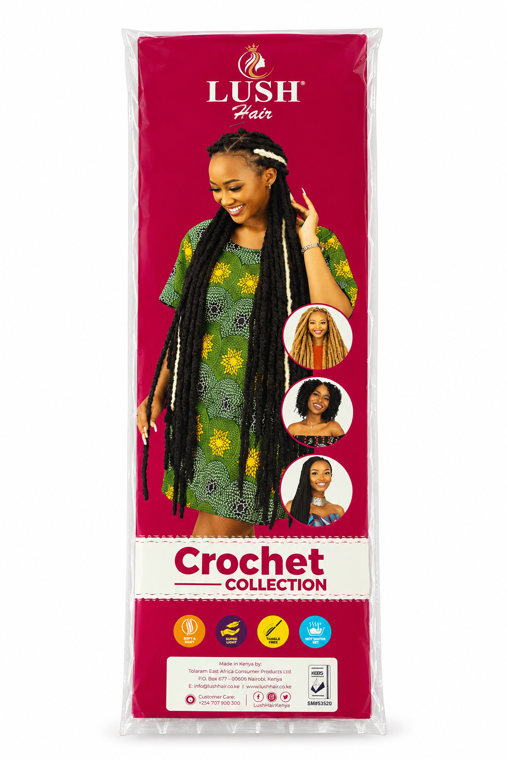 Sasha faux locs crochet hair, 22 inches, photo 2